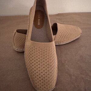 🤍 Cole Haan Knit Espadrille Flats Beige Size 9.5 Women
